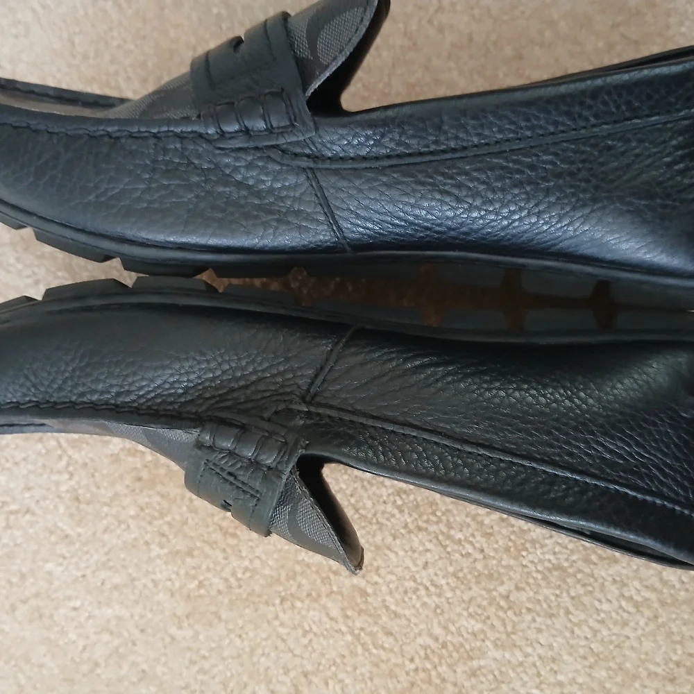 Coach Mott Driver Charcoal Black Slip-On Loafers Size 11.5D. FL - Picture 4 of 8